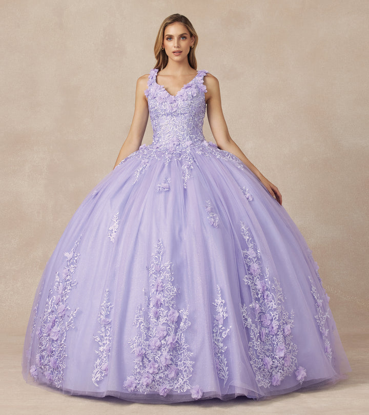 Juliet 1437 quinceanera ball gown front view, option 3