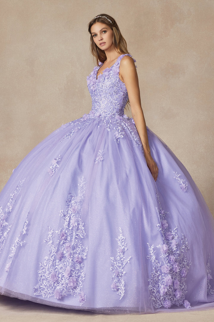 Juliet 1437 quinceanera ball gown front view, option 2