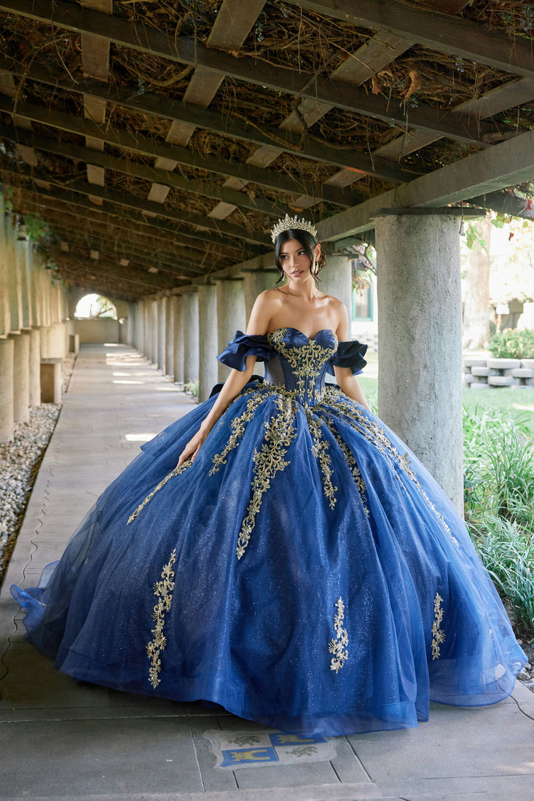 Juliet JT1504J ball gown front view option 2