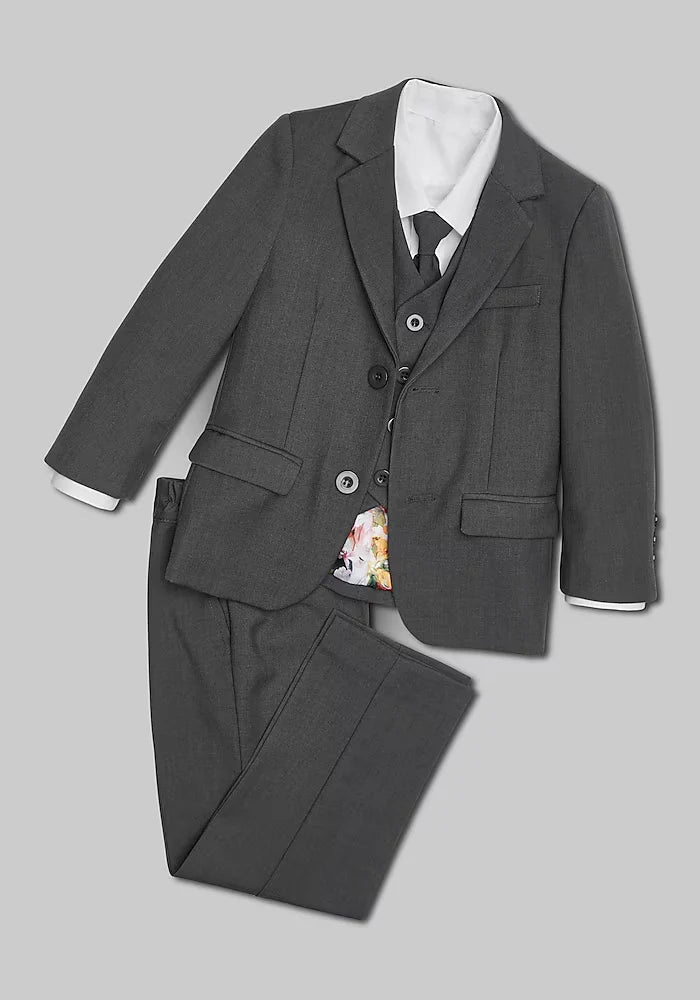 Peanut Butter Collection 007 Charcoal suit - FOSTANI.com
