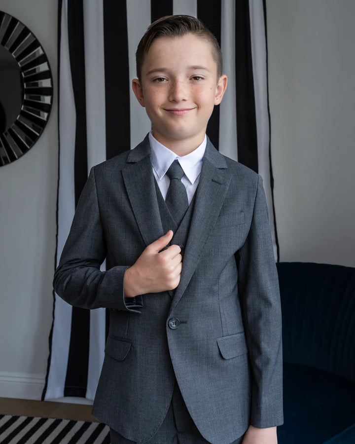 CLEO ByPeanut Butter Collection Luxor Giza Charcoal Kids suit - FOSTANI.com