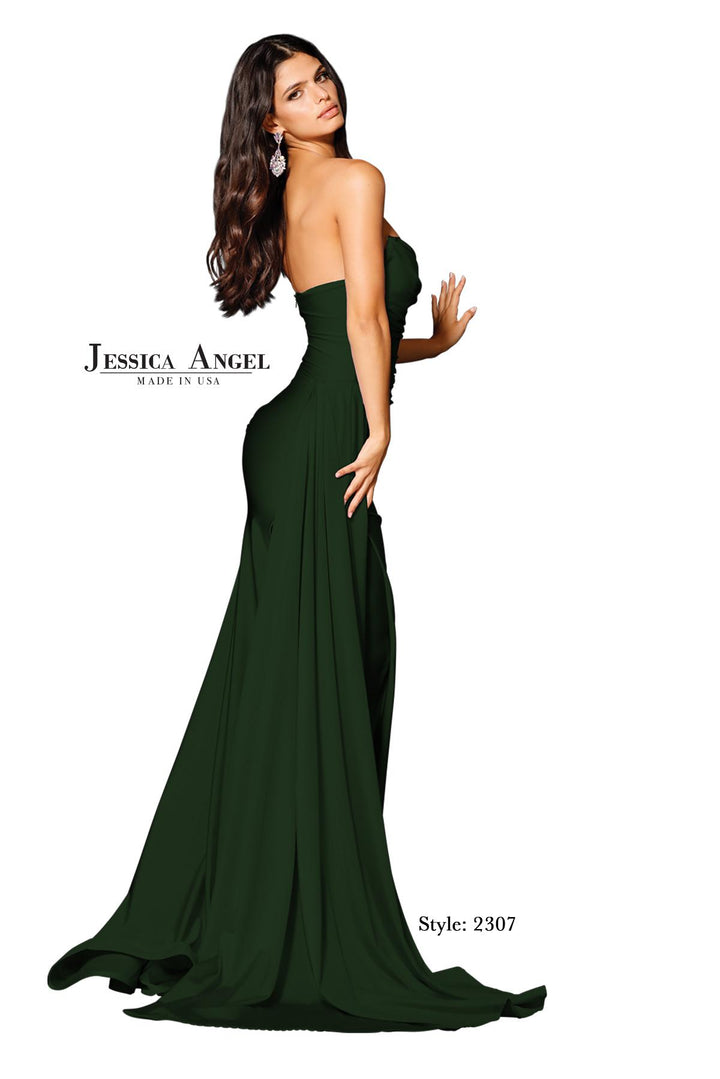 Jessica Angel 2307 jersey evening gown alternate view 11