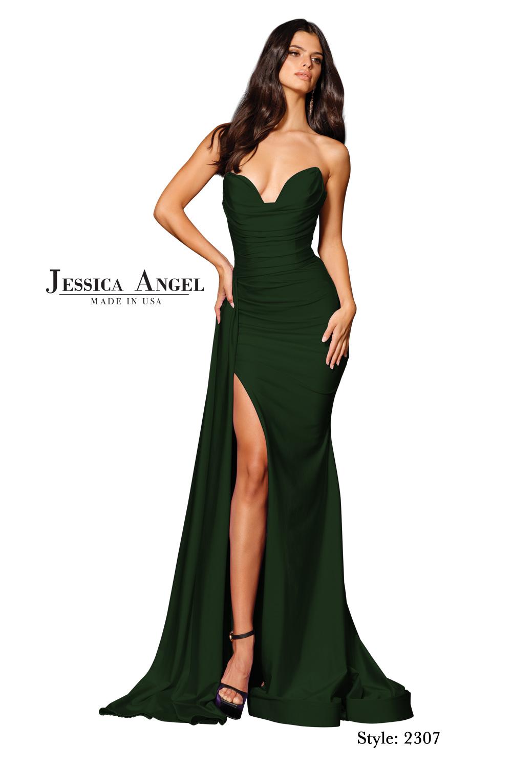 Jessica Angel 2307 jersey evening gown alternate view 5