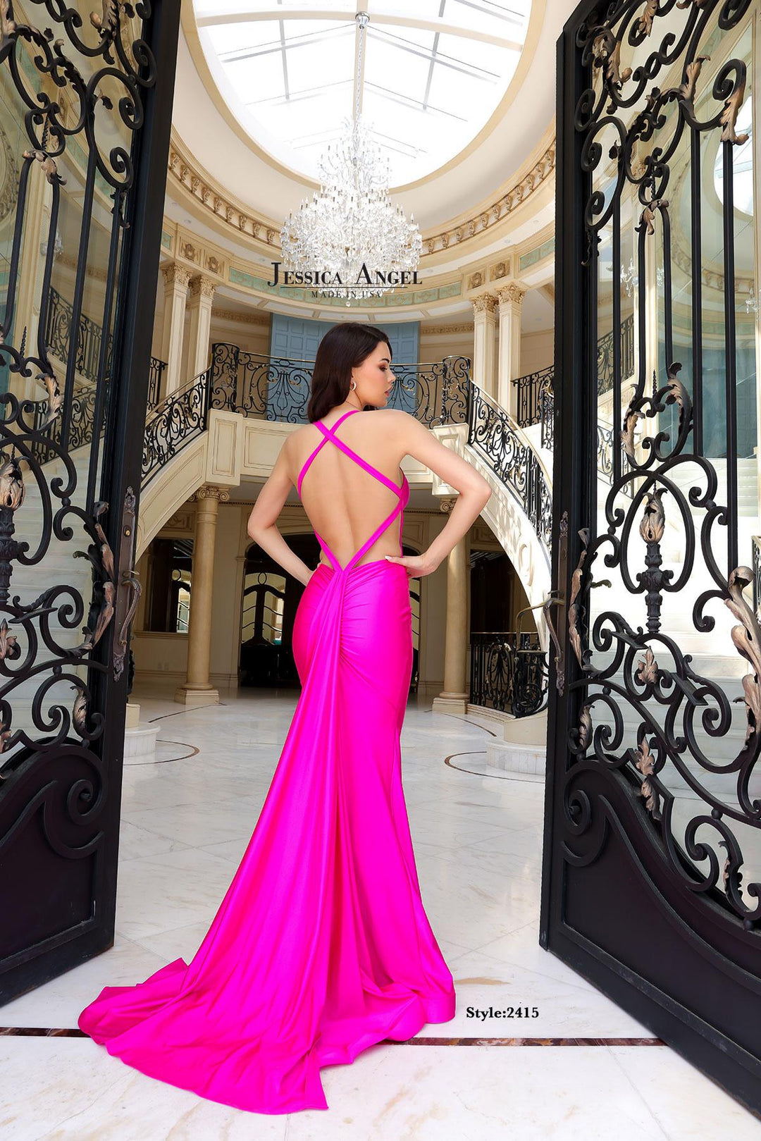 Jessica Angel 2415 mermaid prom dress alternate view 2