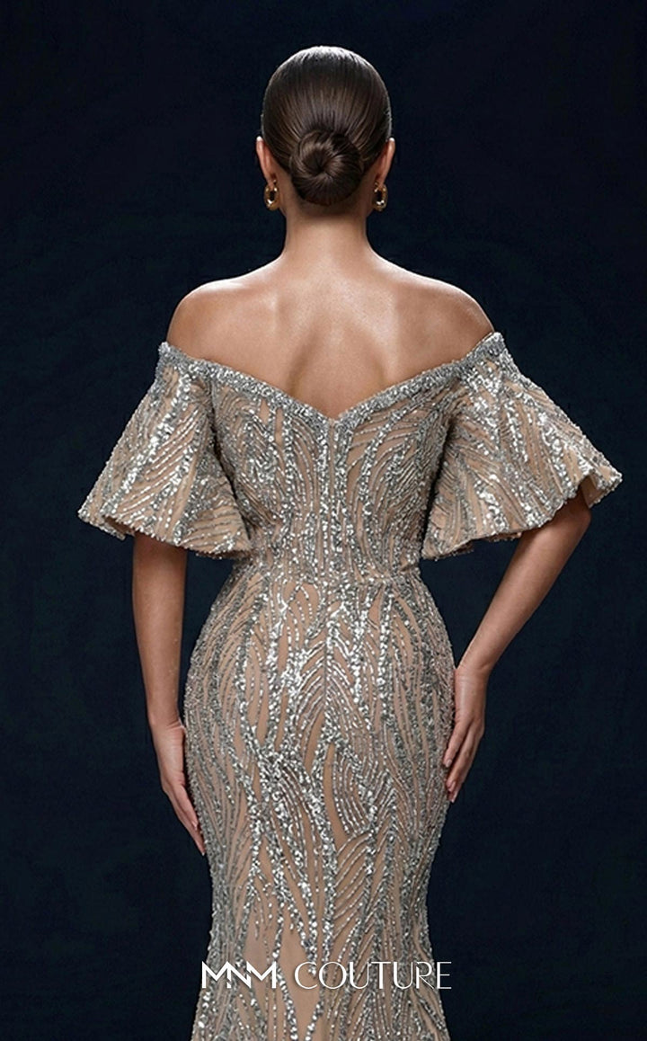 Fouad Sarkis 2529A Sweetheart Off-the-Shoulder Corset Couture Dress