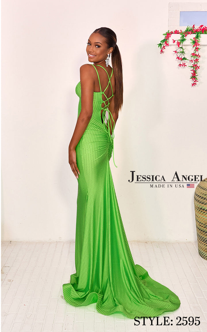 Jessica Angel 2595 ruched lace-up back view 3