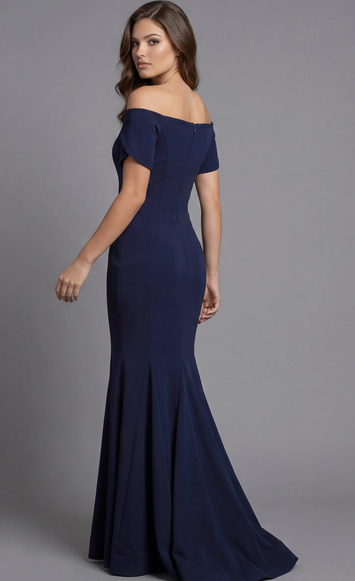 Jovani 44729 Off Shoulder Fitted Mermaid Gown - FOSTANI.com
