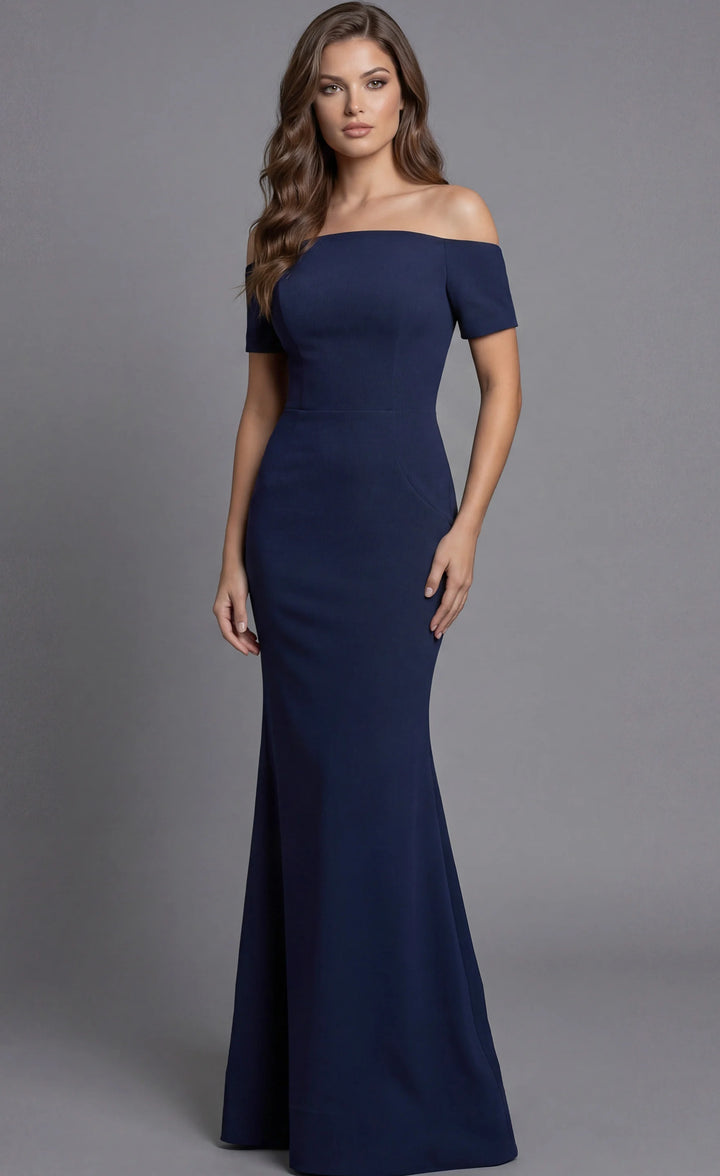Jovani 44729 Off Shoulder Fitted Mermaid Gown - FOSTANI.com