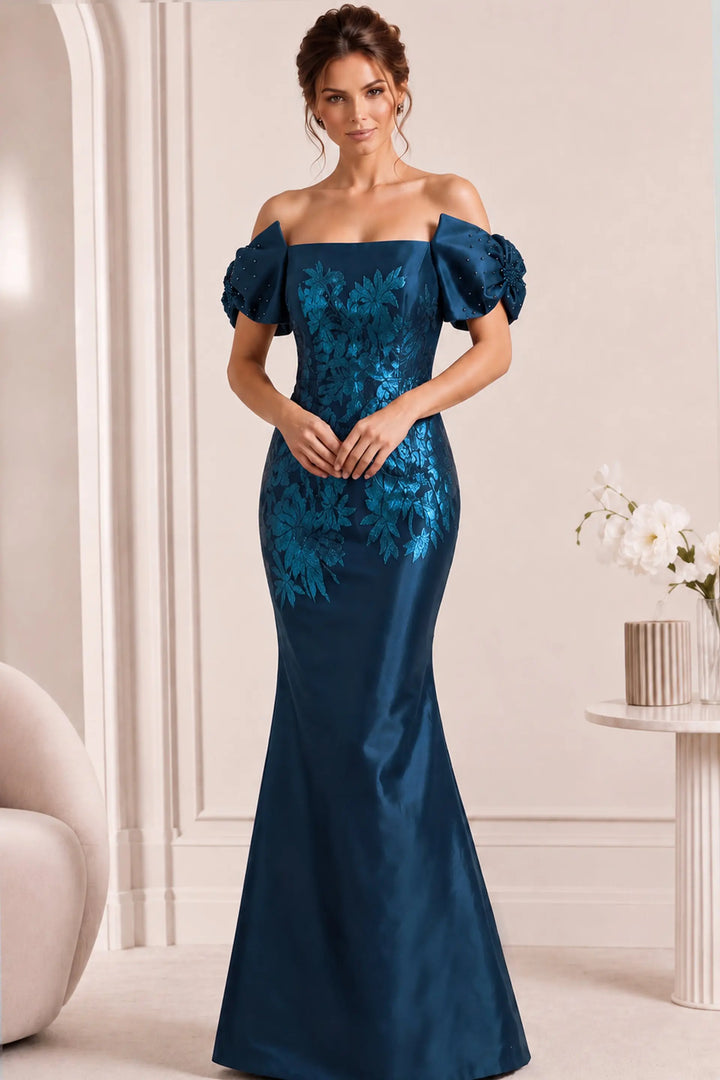 Jovani 45579 off-the-shoulder column gown view 6