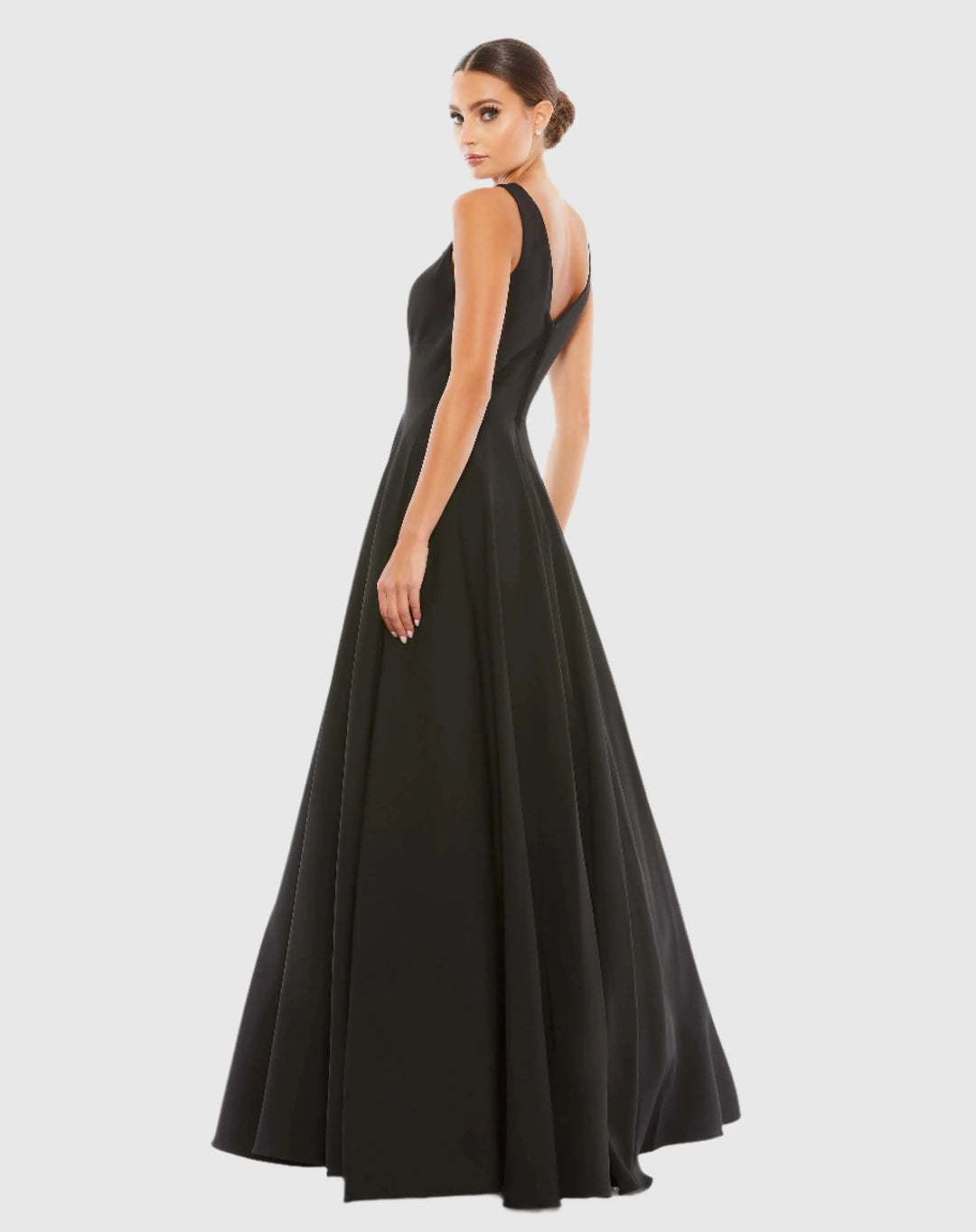 Mac Duggal 48924 Black Classic Sleeveless A-Line Gown with Pockets