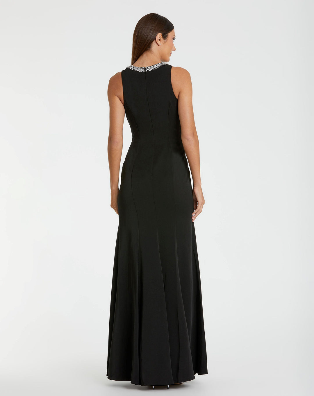 Mac Duggal 49093 Embellished Neck Trumpet Gown
