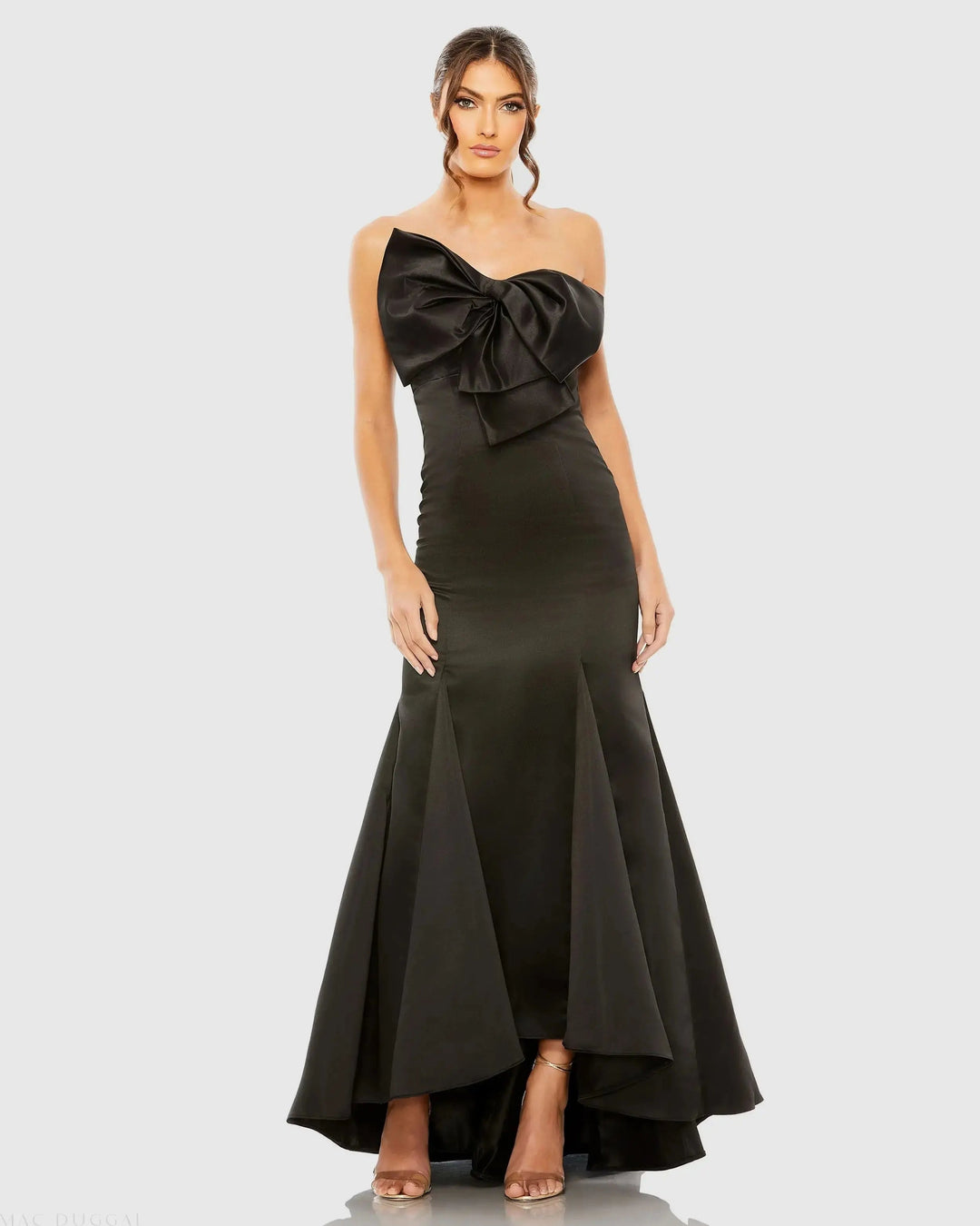 Mac Duggal 49701 Strapless Bow Mermaid Gown