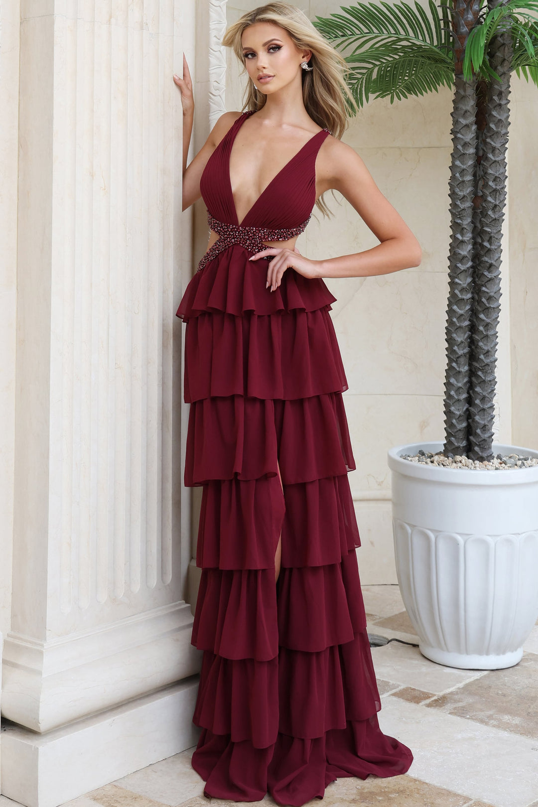 Jovani 54029 prom dress - 3-quarter view
