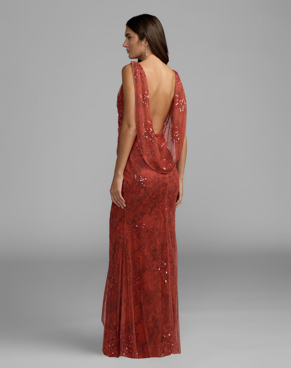 Mac Duggal 94263 Floral Embellished Column Dress