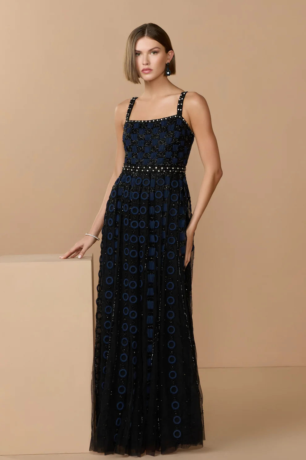 Mac Duggal 10106 Sleeveless Embellished A-line Dress