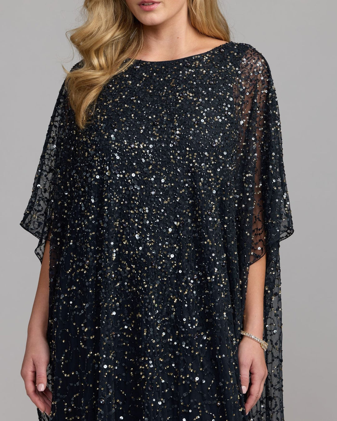 Mac Duggal 9475 Sequin Embellished Kaftan Gown