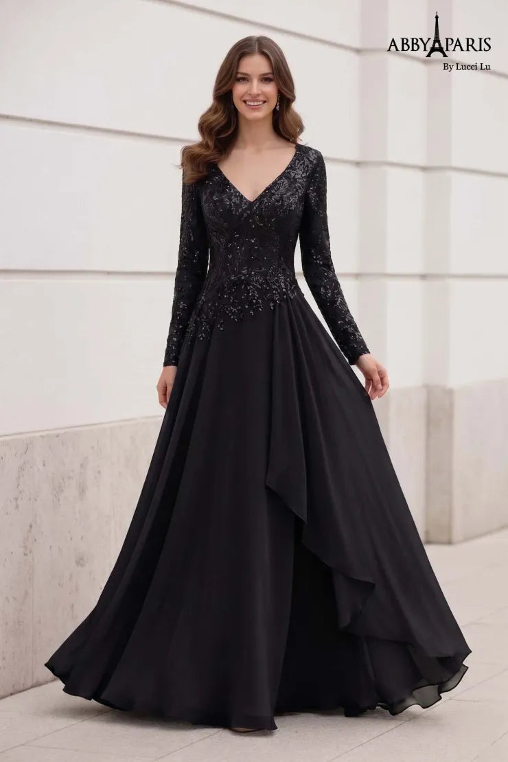 Abby Paris 96095 Beaded Mother of the Bride Dress