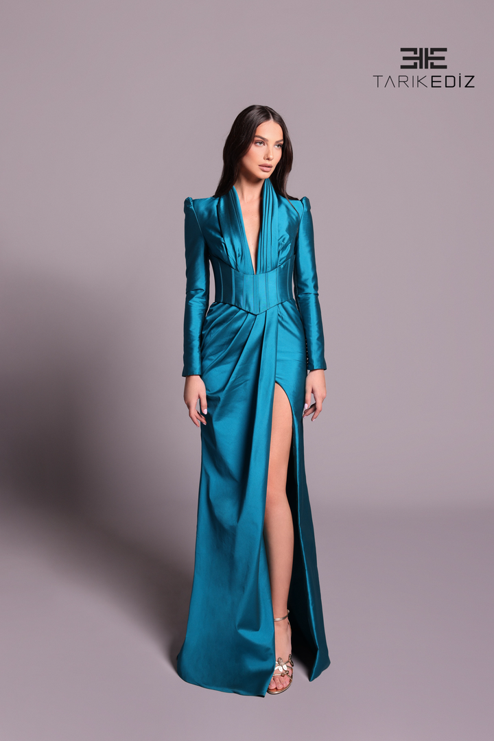 Tarik Ediz 99057 Dress - FOSTANI.com