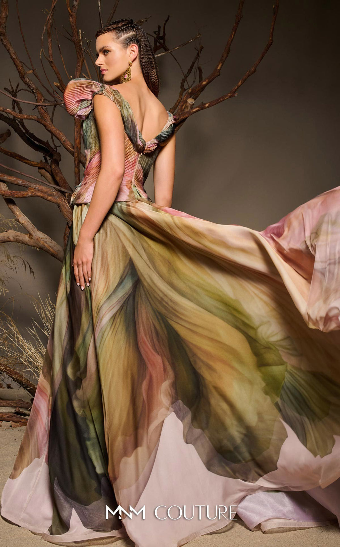 Fouad Sarkis F02981 Off-the-Shoulder Ball Gown Dress