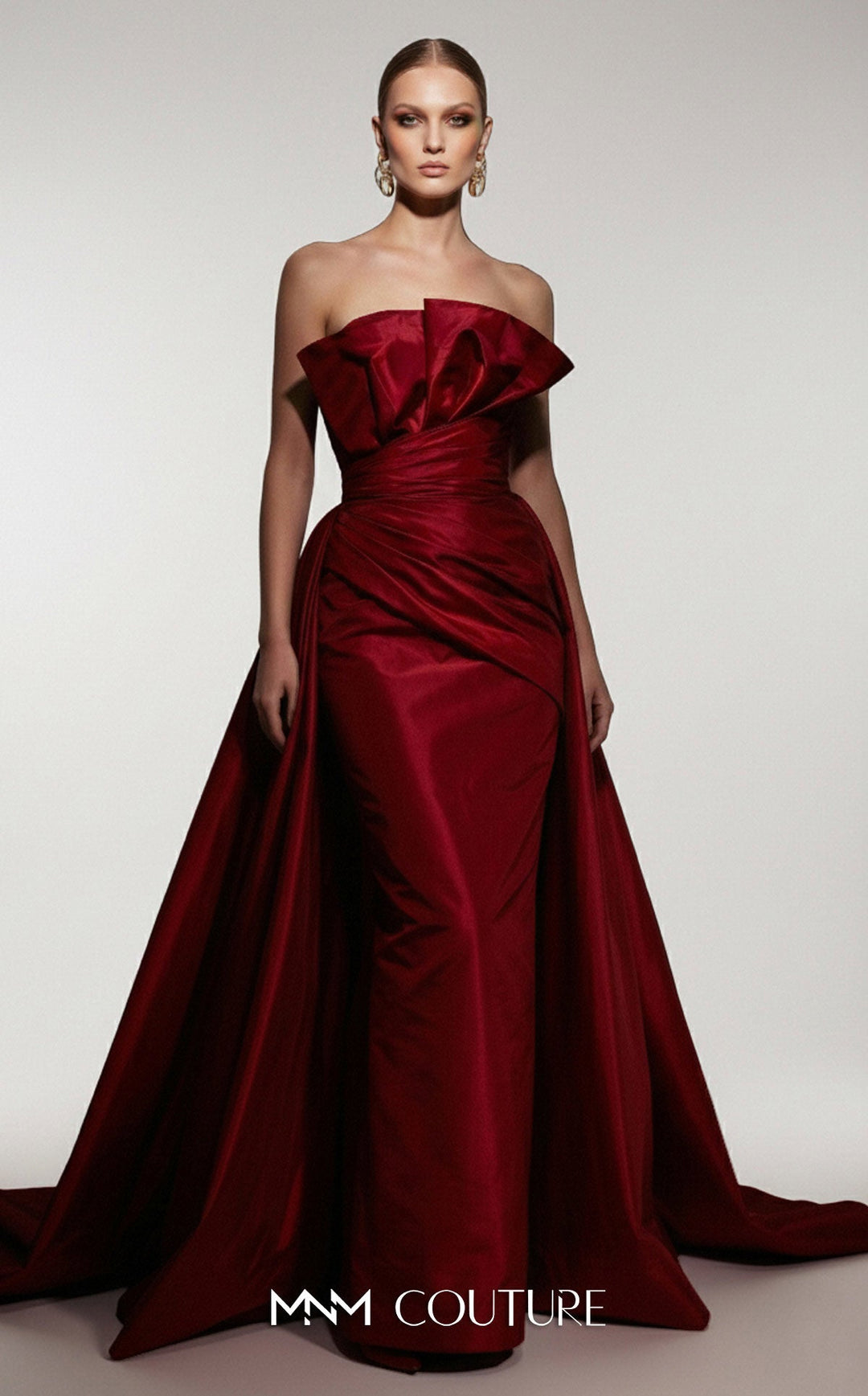 Fouad Sarkis F03006 Sweetheart Sleeveless Corset Bodice Couture Dress