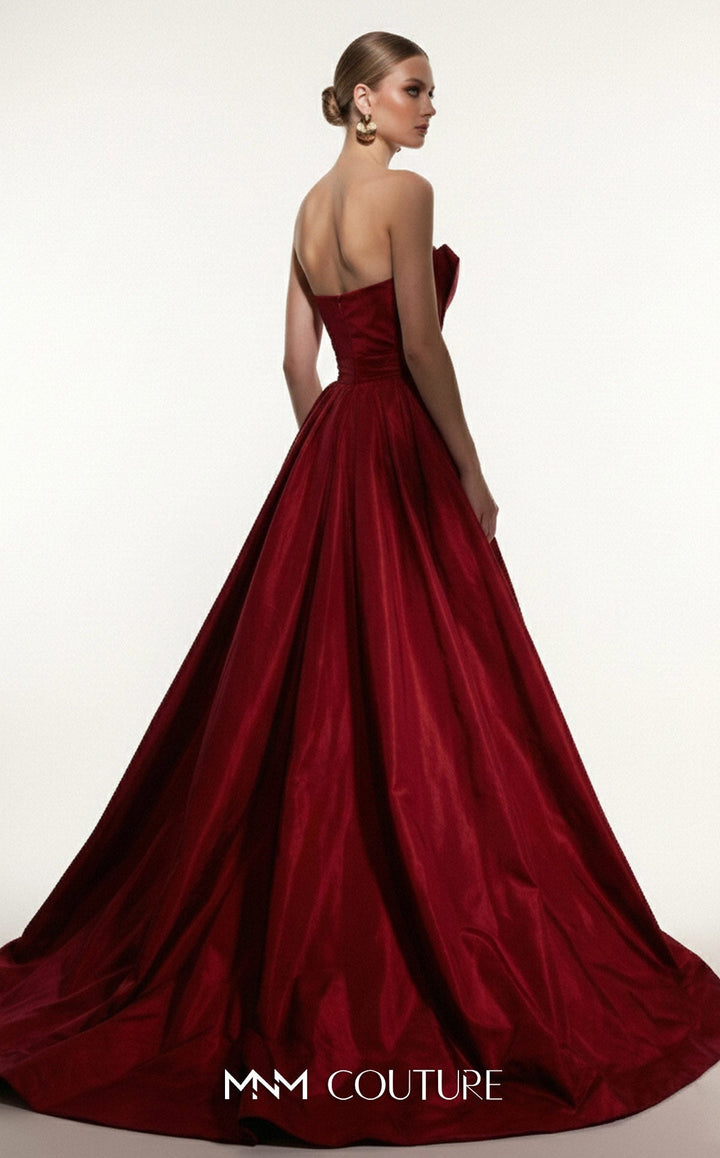Fouad Sarkis F03006 Sweetheart Sleeveless Corset Bodice Couture Dress