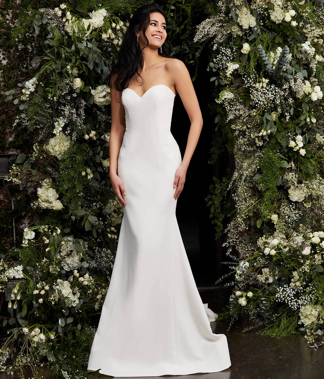 Jovani JB06912 Strapless Sweetheart Neck Wedding Dress