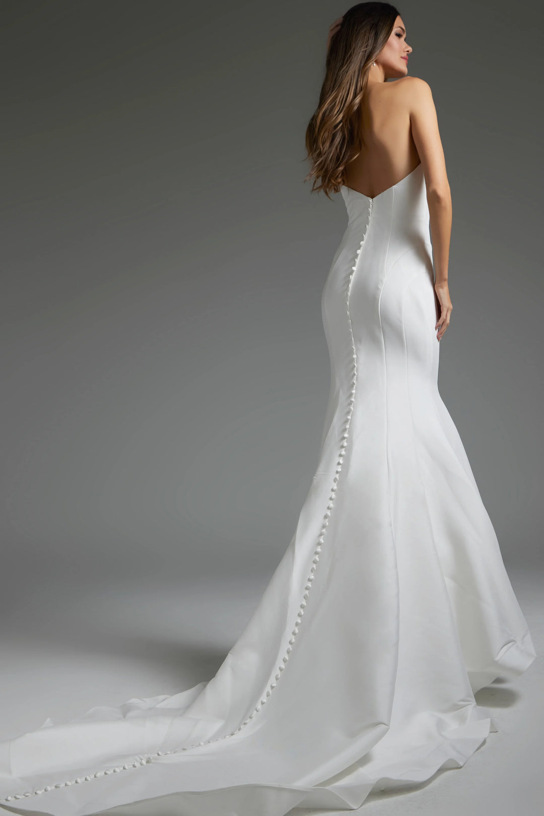 Jovani JB24282 Strapless Mermaid Bridal Dress