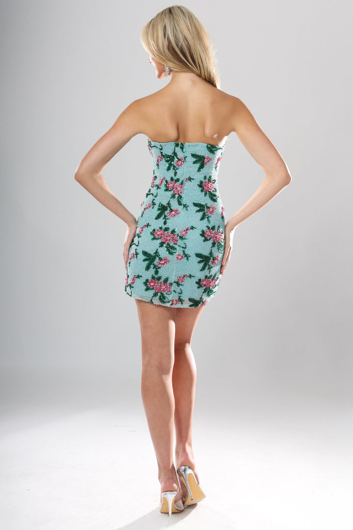 Jovani 51557 Strapless Sleeveless Sequin Homecoming Dress