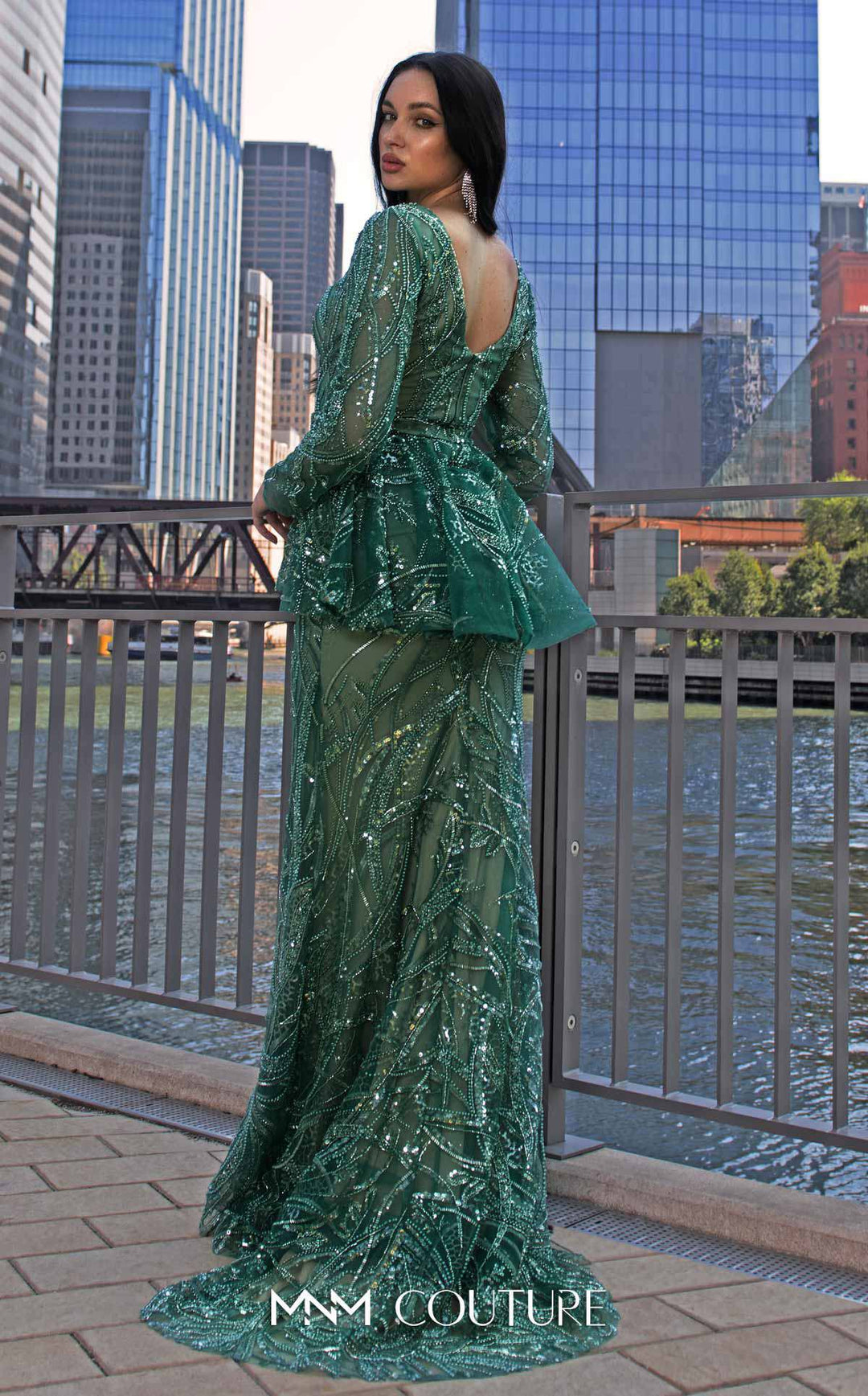 MNM Couture M1140 : Elegant Sequined Mermaid Dress - FOSTANI.com