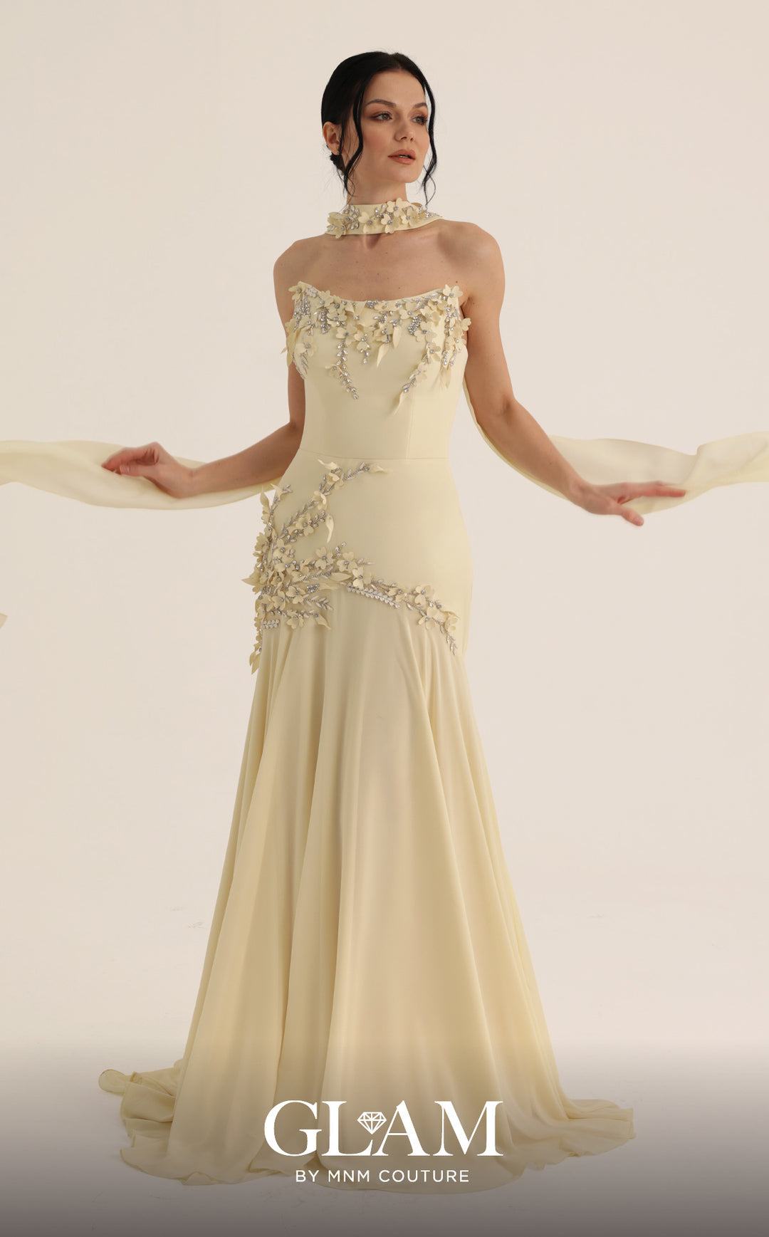 MNM Couture O07864 Strapless Mermaid Couture Evening Dress 2026