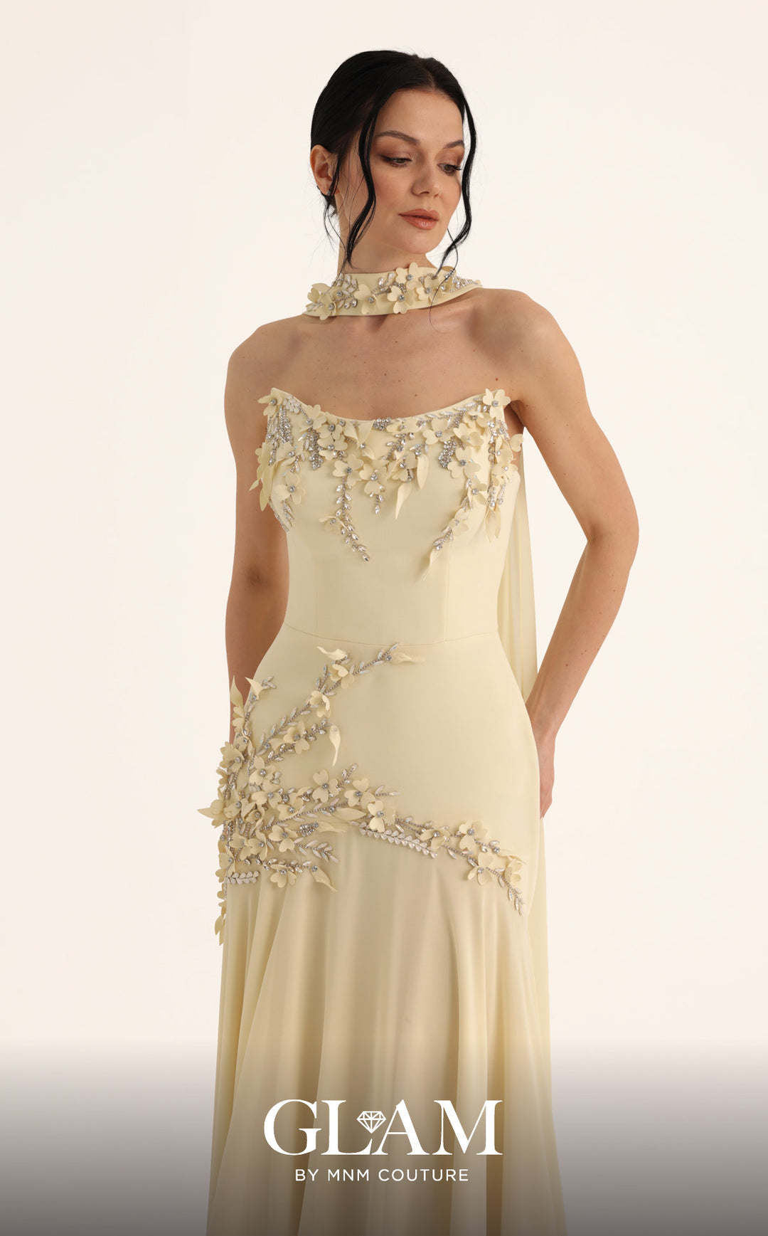 MNM Couture O07864 Strapless Mermaid Couture Evening Dress 2026