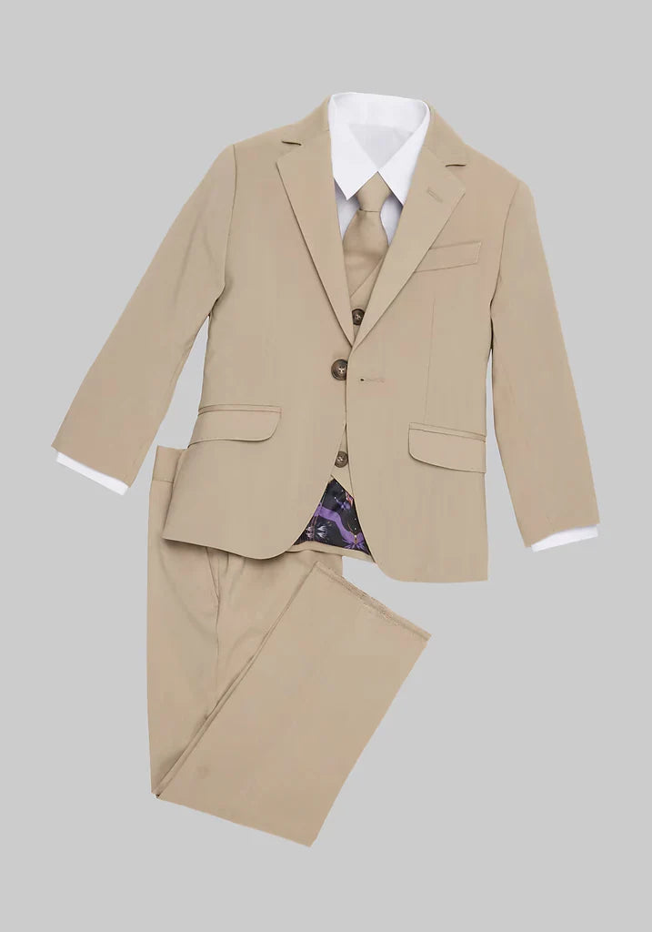CLEO By Peanut Butter Collection Ramses Sahara Sand Kids suit - FOSTANI.com