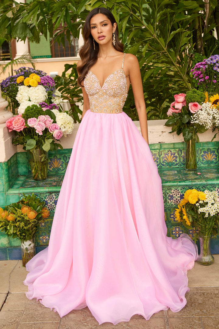 Ava Presley 47243 - Teen Pageant  Couture Ballgown Beaded Bodice - FOSTANI.com