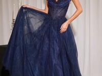 Ladivine CC493 Glitter Off Shoulder Prom 2026 Dress