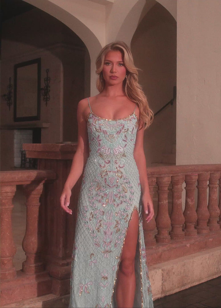 Rachel Allan 70734 Beaded Shimmer Prom Dress 2026
