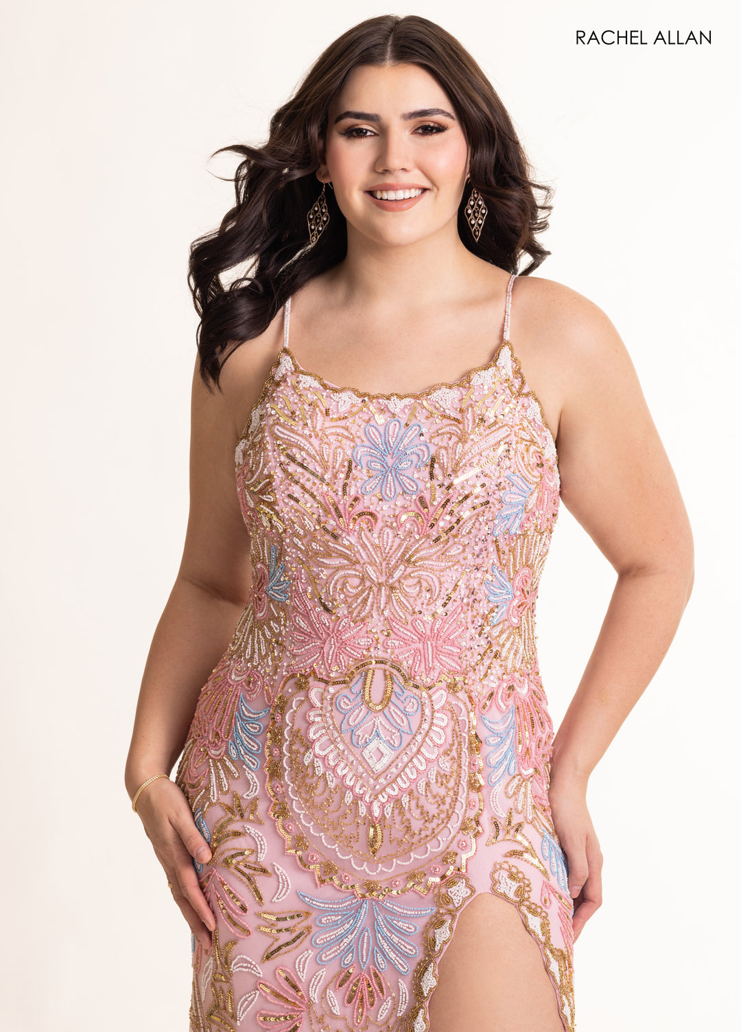 Rachel Allan 70002 Beaded Shimmer Prom Dress 2026