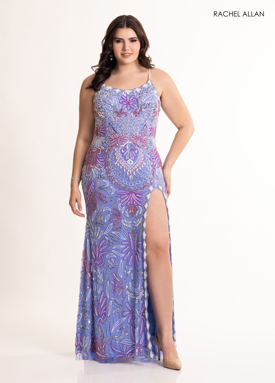 Rachel Allan 70002 Beaded Shimmer Prom Dress 2026