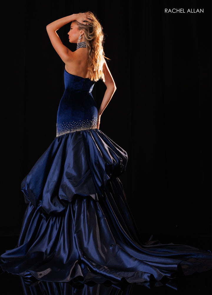 Rachel Allan 50442 Strapless Mermaid Pageant Dress - FOSTANI.com