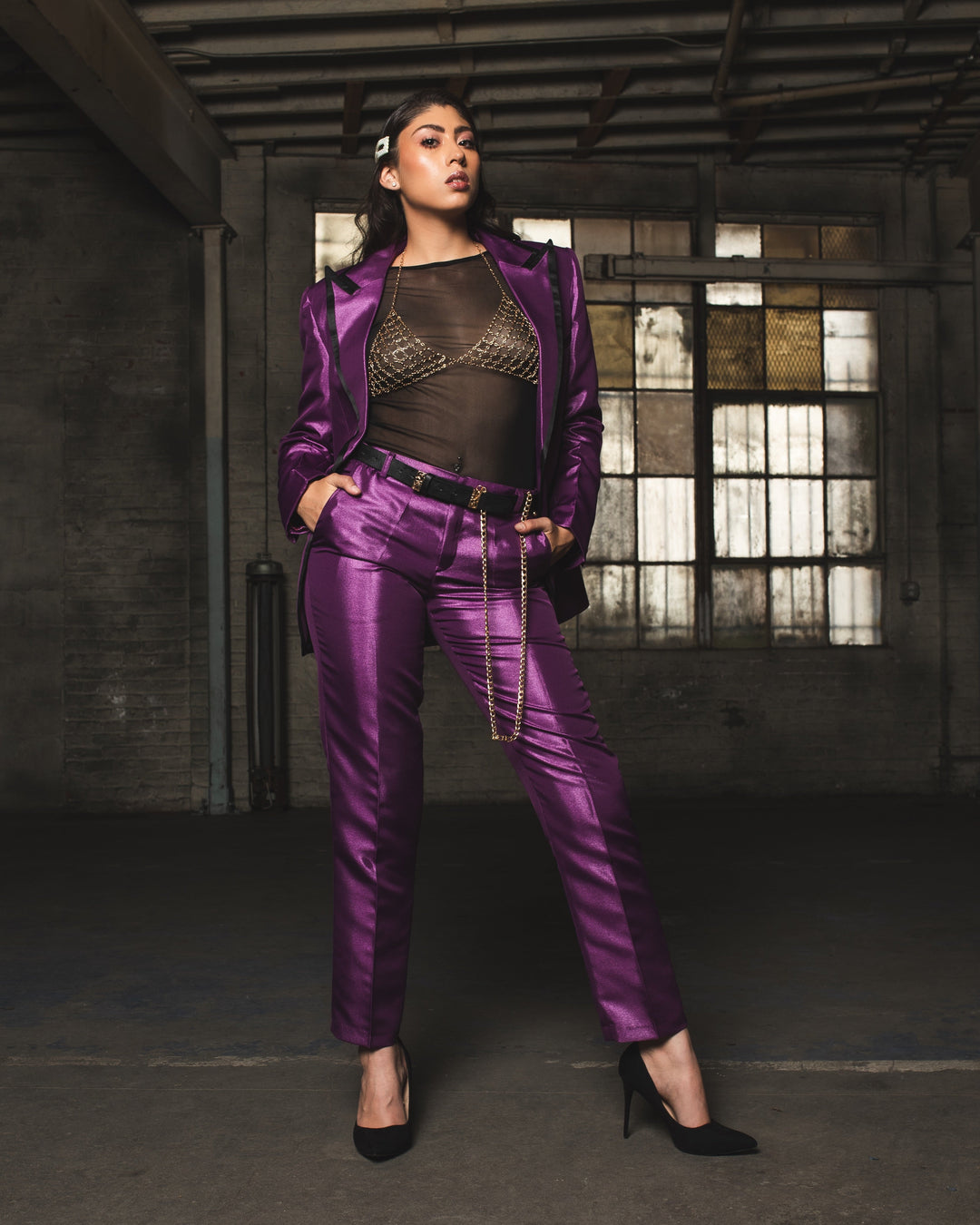 Peanut Butter Collection B- Vice Purple suit - FOSTANI